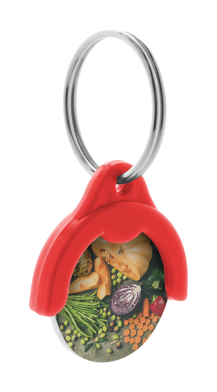 Token - żeton do wózków sklepowych z brelokiem